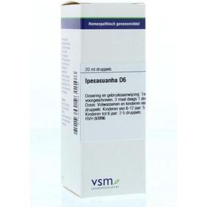 VSM - Ipecacuanha D6 - Druppels - 20ml