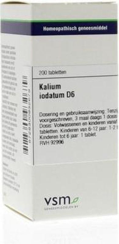 VSM - Kalium Iodatum D6 - Tabletten - 200 Stuks