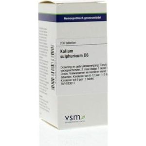VSM - Kalium Sulphuricum D6 - Tabletten - 200 Stuks
