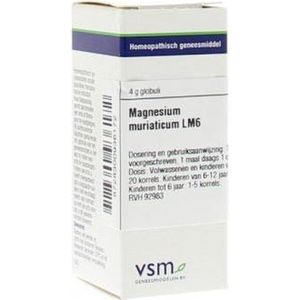 Vsm - Magnesium Muriaticum LM6 - Homeopathische Geneesmiddelen - 4G