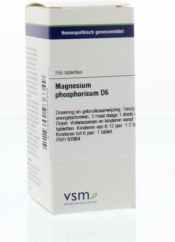 VSM - Magnesium Phosphorus D6 - Tabletten - 200 stuks
