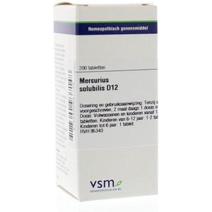 VSM Mercurius solubilis d12 200tab