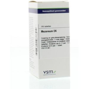 VSM Mezereum D6  200 tabletten