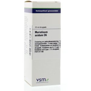 Vsm Muriaticum Acidum D6 - Druppels - 20ml