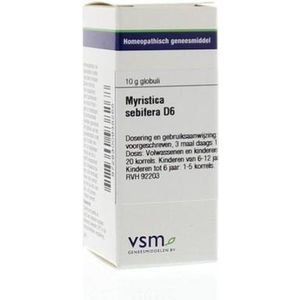 Vsm - Myristica Sebifera D6 - Homeopathisch Geneesmiddel - 10 GR