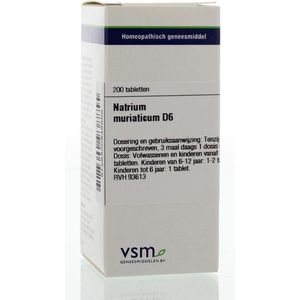 VSM - Natrium Muriaticum D6 - Tabletten - 200 stuks