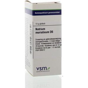 VSM - Natrium Muriaticum D6 - Homeopathisch Geneesmiddel - 10 gram