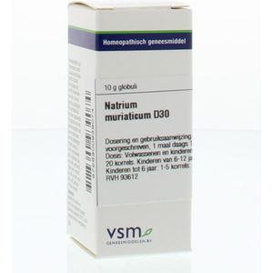 VSM - Natrium Muriaticum D30 - Globuli - 200 stuks - 10 GR