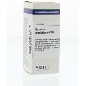 VSM - Natrium Muriaticum C30 - Homeopathisch Geneesmiddel - 4g