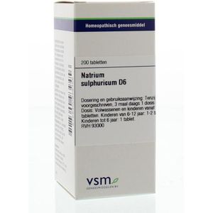 VSM Natrium sulphuricum d6 200tab