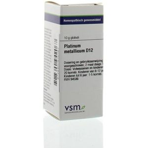 Vsm - Platinum Metallicum D12 - Globuli - 10G