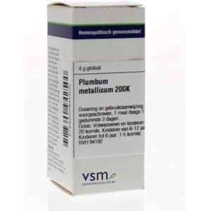 VSM - Plumbum Metallicum - 200K - 4 Gram Globuli