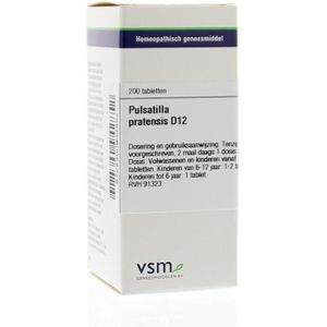 VSM - Pulsatilla Pratensis D12 - Homeopathisch Geneesmiddel - 200 Tabletten