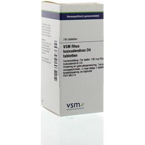 VSM Rhus toxicodendron D4  200 tabletten