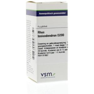 Vsm - Rhus Toxicodendron D200 - Globuli - 4G