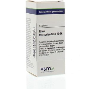 VSM - Rhus Toxicodendron 200K - Homeopathisch Geneesmiddel - 4 mg