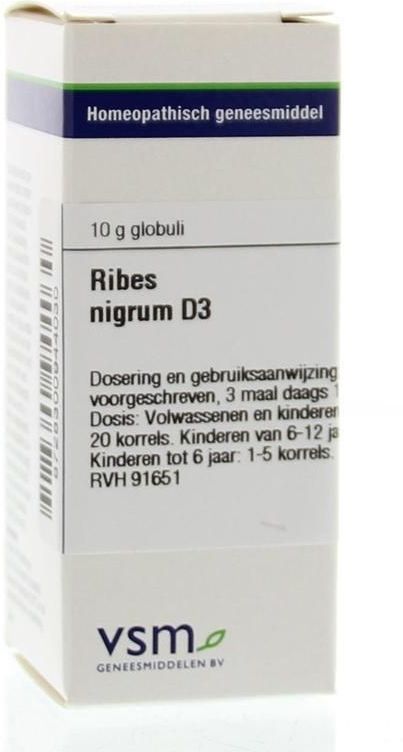 VSM - Ribes Nigrum D3 - Homeopathisch Geneesmiddel - Inhoud 10g