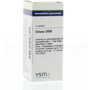 VSM - Silicea - Homeopathische Geneesmiddelen - 200K Globuli - 4G