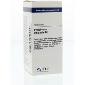 VSM - Symphytum Officinale D6 - Tabletten - 200 stuks