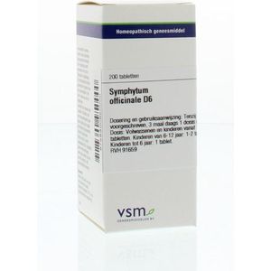 VSM - Symphytum Officinale D6 - Tabletten - 200 stuks