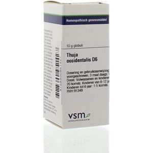 Vsm - Thuja Occidentalis D6 - Homeopathisch Geneesmiddel - 10 gram