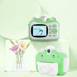 KX01-1 Slimme foto- en videokleuren Digitale kindercamera zonder geheugenkaart (groen + wit)