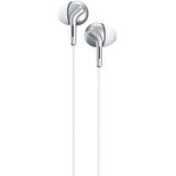 REMAX RM-595 3 5 mm Gold Pin In-Ear Stereo Double-action Metal Music Earphone met Wire Control + MIC  Ondersteuning Handsfree (Wit)