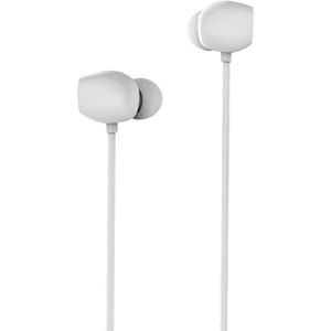 REMAX RM-550 3 5 mm Gold Pin In-Ear Stereo Music Earphone met Wire Control + MIC  Ondersteuning Handsfree (Wit)