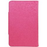 Universeel PU leren Hoesje met houder en afneembaar Bluetooth Toetsenbord voor 7 inch Tablet PC (hard roze)