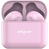 ZEALOT T3 Bluetooth 5.0 TWS draadloze Bluetooth-oortelefoon met oplaadbox  ondersteuning Touch & Call & Power Display(Roze)