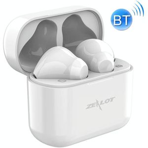 ZEALOT T3 Bluetooth 5.0 TWS draadloze Bluetooth-oortelefoon met oplaadbox  ondersteuning Touch & Call & Power Display(Wit)