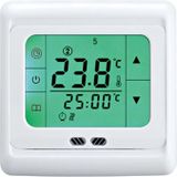 LYK-109 Thermoregulator touch screen verwarming thermostaat voor warme vloer/elektrische verwarmingssysteem temperatuur controller (wit)