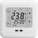 LYK-109 Thermoregulator touch screen verwarming thermostaat voor warme vloer/elektrische verwarmingssysteem temperatuur controller (wit)