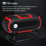 Nieuwe Rixing NR5016 draadloze draagbare Bluetooth speaker stereo geluid 10W systeem muziek subwoofer kolom  ondersteuning TF Card  FM (zwart)