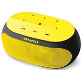 awei Y200 draadloze Bluetooth-Speaker met Aanraakknoppen  ondersteuning aux-lijn en TF-kaart (geel)