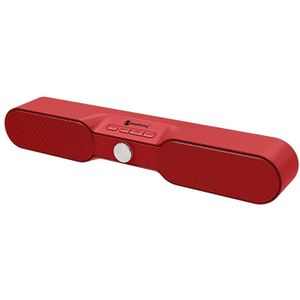 Nieuwe Rixing NR4017 draagbare 10W stereo surround SoundBar Bluetooth Speaker met microfoon (rood)