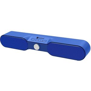 Nieuwe Rixing NR4017 draagbare 10W stereo surround SoundBar Bluetooth Speaker met microfoon (blauw)