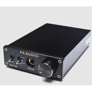 FX-AUDIO DAC-X6 Fever HiFi Fiber coaxiale USB amp digitale audio DAC decoder 24BIT/192 (zwart)