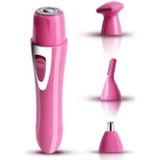 2 in 1 dame scheren Ontharing apparaat elektrische mini scheren neus Hair remover (roze)