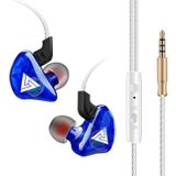 QKZ CK5 HIFI in-ear ster met dezelfde muziek koptelefoon (blauw)