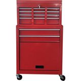 ERRO - Gereedschapswagen 34CS6 - Rood - Met opzetkist - 6 lades