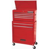 ERRO - Gereedschapswagen 34CS6 - Rood - Met opzetkist - 6 lades