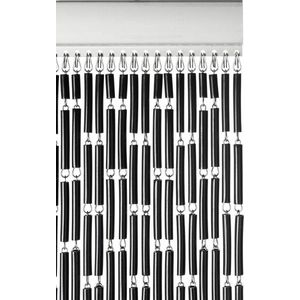 Wicotex Vliegengordijn-deurgordijn- Tubes 100x232 cm zwart