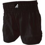 Stiel - Kickboks Broekje - Zwart - Satijn