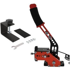 KANGYEBAIHUODIAN 14Bit USB Handbrake Fit For G25/27/29 T500 PC Racing Games Hand Brake System Red Black Blue (Color : Red-A)