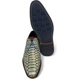 Berkelmans - CARTAGENA - Nette Veterschoenen - Reptile Aqua Zulu