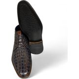 Berkelmans - Albardon - Nette Herenschoen - Grey/Brown Kroko - Leder