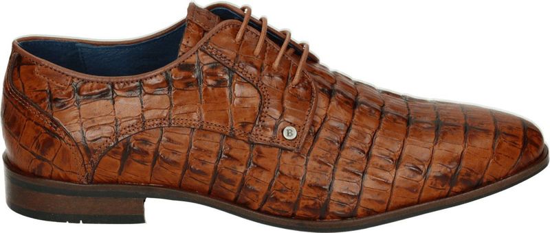 Berkelmans - OULTON 2510050253 - Nette Herenschoenen - Kleur: Cognac - Materiaal: Glad Leer