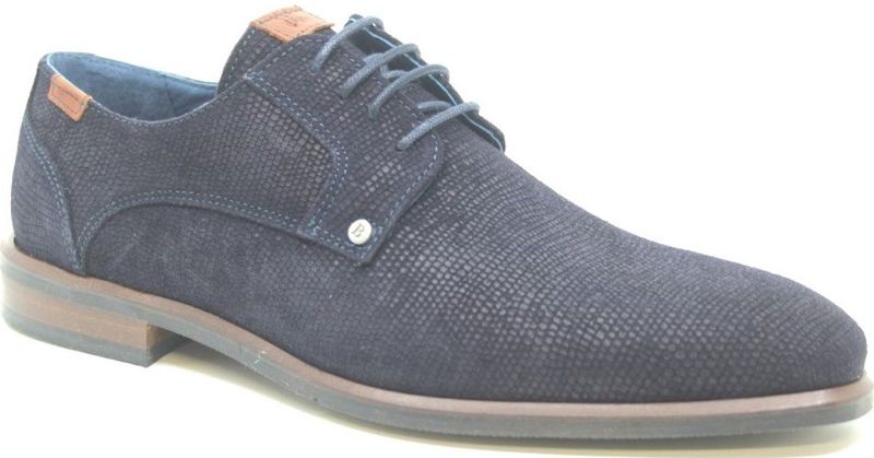 Berkelmans - Oran - Nette Veterschoenen - Papyrus Suede Print