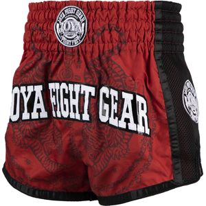 Joya Sak Yant Tiger Muay Thai Short - Rood - XL